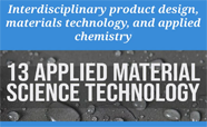 Interdisciplinary product design, materials technology and applied chemistry.