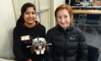 Columba students and their robot
