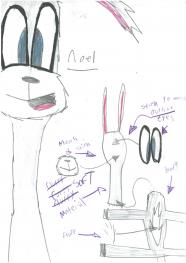 A student's first sketch of her ugly toy