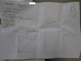 A student's planning for their mirror