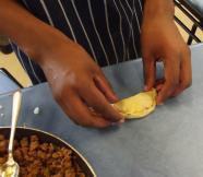 Shaping empanadas