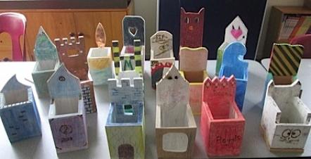 Desk tidies made by year 7 students