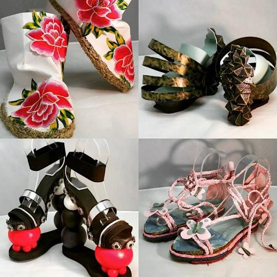 Shoes made by the students