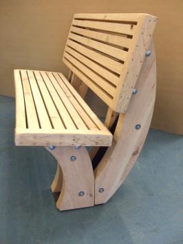 Side view of the seat.