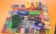 Board game designed by a student in years 1–3 class