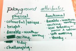 Playground attributes worksheet