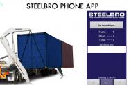 Slide from student presentation showing app and shipping container