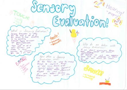 Students' work: Sensory evaluation