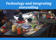Title slide of presentation on technology and integrating storytelling