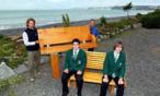 Pathway seating - Image from Hawke's Bay Today article.