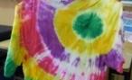 An example of a tie-dyed t-shirt