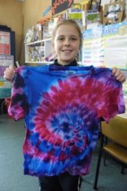 Tie-dyed T-shirt example 5