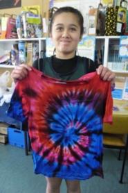 Tie-dyed T-shirt example 6