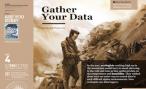 The first slide of "Gather Your Data", showing an historical photo of researchers outside in a storm